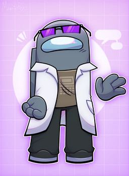 ambiguous_gender eyewear glasses solo standing wearing_glasses moonietrules among_us among_us_story_on_guard ibispaint_(copyright) innersloth management(among_us_story_on_guard) humanoid hi_res