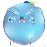 belly belly_expansion big_belly big_cheeks blue_body blue_ears blue_wings body_inflation cheek_expansion cutie_mark expansion eyelashes female feral floating front_view hair held_by_legs held_by_string huge_belly huge_cheeks hyper hyper_belly hyper_cheeks hyper_inflation immobile inflation looking_at_viewer multicolored_hair multicolored_tail pink_eyes rainbow_hair rainbow_tail simple_background solo spherical_inflation tail taped_mouth white_background wings bug_pk friendship_is_magic hasbro my_little_pony rainbow_dash_(mlp) equid equine horse mammal pony 1:1 2024 colored digital_media_(artwork) hi_res shaded signature