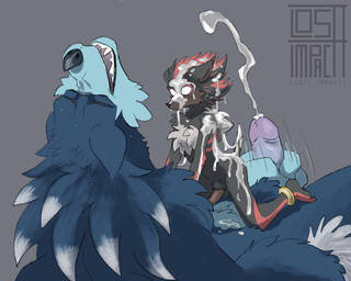 anthro anthro_on_anthro big_hands bodily_fluids bukkake cum cum_covered cumshot duo ejaculation excessive_cum excessive_genital_fluids genital_fluids genitals humanoid_genitalia humanoid_penis kneeling_on_another looking_pleasured male male/male masturbation messy on_partner penis size_difference surprised wide_eyed losttimpactt sega sonic_the_hedgehog_(series) sonic_unleashed shadow_the_hedgehog sonic_the_hedgehog sonic_the_werehog eulipotyphlan hedgehog mammal werecreature wereeulipotyphlan werehog 5:4