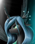 female feral hair horn insect_wings solo wings zigword friendship_is_magic hasbro my_little_pony queen_chrysalis_(mlp) arthropod changeling