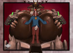 anal anal_knotting anal_penetration anthro antlers anus belly big_butt bottomless bottomless_anthro bottomless_male bouncing_butt brown_antlers brown_body brown_butt brown_pussy brown_skin butt butt_grab clothed clothing dark_body dark_skin duo female female_penetrated from_behind_position genitals hand_on_butt horn huge_butt knot knot_fucking knotting larger_female machine male male/female male_penetrating male_penetrating_female moan navel penetration penile penile_penetration penis_in_ass plap_(sound) plump_labia puffy_anus pussy rear_view red_nose sex size_difference small_dom_big_sub smaller_male spread_butt spreading standing standing_sex taur_penetrated pepperuranus blizzard_entertainment overwatch orisa_(overwatch) reindeer_orisa_(overwatch) rudolph_the_red-nosed_reindeer cervine deer mammal new_world_deer omnic reindeer robot taur 2d_animation animated short_playtime sound webm