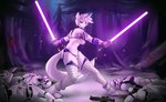 anthro blaster blood bodily_fluids breasts clothing death dual_wielding female fighting_pose fishnet_clothing fishnet_legwear genitals holding_object holding_weapon horn humanoid_genitalia humanoid_pussy jedi legwear lightsaber melee_weapon navel nipples nude pose purple_lightsaber pussy solo weapon lysergide hasbro my_little_pony mythology star_wars fan_character stormtrooper ultima_(oc) equid equine mammal mythological_creature mythological_equine unicorn hi_res