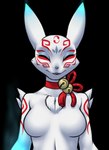 alpha_channel anthro bandai_namco breasts canid canine digimon digimon_(species) fan_character featureless_breasts female fox furball half-length_portrait mammal obanmon portrait solo taomon