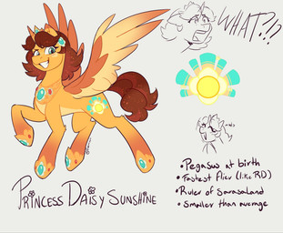 armor asking bent_legs blue_eyes blush blush_lines brown_ear_tips brown_eyebrows brown_mane brown_tail brown_wings confident confident_female crown cutie_mark dialogue dipstick_ears ear_markings eyebrow_through_hair eyebrows eyelashes eyelashes_through_hair feathered_wings feathers female feral fur furrowed_eyebrows gem grey_background grey_mane grey_tongue hair happy headgear horn mane medium_mane medium_tail multicolored_body multicolored_ears multicolored_fur multicolored_mane multicolored_tail multicolored_wings nodding open_mouth open_smile orange_body orange_fur orange_horn peytral ponification princess quadruped question royalty ruby_(gem) sabatons simple_background smile solo tail tan_wings text tiara tongue toothy_grin translucent translucent_hair unicorn_horn wings feeniroir hasbro mario_bros my_little_pony mythology nintendo princess_daisy princess_daisy_sunshine_(feeniroir) equid equine mammal mythological_creature mythological_equine winged_unicorn 2024 artist_name character_name crossover digital_drawing_(artwork) digital_media_(artwork) english_description english_text flat_colors hi_res