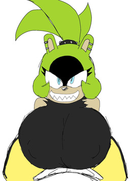 anthro big_breasts blue_eyes bottomwear breasts clothed clothing crop_top ear_piercing female first_person_view green_hair grin hair huge_breasts looking_at_viewer nipple_outline pants piercing ponytail sharp_teeth shirt simple_background smile smiling_at_viewer smirk solo straddling teeth tied_hair topwear white_background momijizx idw_publishing sega sonic_the_hedgehog_(comics) sonic_the_hedgehog_(idw) sonic_the_hedgehog_(series) surge_the_tenrec afrosoricid mammal tenrec 2024 digital_drawing_(artwork) digital_media_(artwork) hi_res sketch