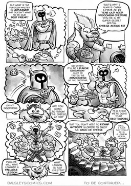 anthro armor bottomwear camera clothing dialogue fat_amle group headgear heart_symbol helmet hug male moobs muscular_mar nipples overweight overweight_male shirt shorts text topwear jwbalsley chester_the_rat stinky_the_rat mammal murid murine rat rodent 2026 absurd_res comic english_text hi_res monochrome