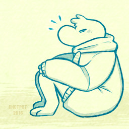 2_toes 3_fingers anthro barefoot bent_legs blue_line_art clothed clothed_anthro clothed_male clothing coat eyes_closed feet fingers hair hand_on_knee hand_on_leg hand_on_own_knee hand_on_own_leg male male_anthro mouthless short_hair side_view simple_background solo text toes topwear yellow_background yellow_clothing yellow_coat yellow_topwear cyberdaydream briar_(cyberdaydream) mammal unknown_species 1:1 2016 artist_name colored_line_art dated digital_drawing_(artwork) digital_media_(artwork) english_description shaded
