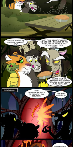 2014 black_hair brown_hair bush caprine chimera dialog discord_(mlp) draconequus english_text fangs feline female friendship_is_magic goat gold green_eyes hair horn human hybrid madmax mammal my_little_pony pie piercing red_eyes reptile scalie snake table text tiger yellow_eyes
Rating: Safe
Score: 4
User: 2DUK
Date: March 13, 2014