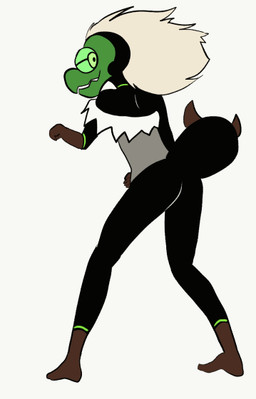 1_eye arthropod_abdomen beak butt dancing female hair looking_back open_mouth shaking_butt smile solo white_hair kl0ndike cartoon_network steven_universe centipeetle alien alien_humanoid animal_humanoid arthropod arthropod_humanoid corrupted_gem gem_(species) humanoid insect insect_humanoid nephrite_(gem_species) animated frame_by_frame loop