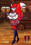 bar barmaid bimbo_lips bodily_fluids clothing cum cum_in_a_cup cum_in_container erect_nipples female fishnet_clothing footwear genital_fluids high_heels latex lips maid_uniform nipples public public_nudity shoes stiletto_heels thick_lips uniform waiter ladyfoxheart sally_foxheart canid canine fox mammal absurd_res hi_res