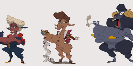 angry annoyed anthro areola areola_slip belt belt_buckle big_breasts big_nipples bikini bikini_top black_hair blonde_hair blue_eyes bottomwear bovid_horn breasts brown_body brown_eyes brown_hair buckle business_suit caprine_horn cigar cigarette cigarette_in_mouth claws clothed clothing colored_nails crazy_eyes cross-popping_vein denim denim_bottomwear denim_clothing earbuds elderly electronics exposed_breasts eyeshadow female female/female footwear fur genitals grey_body group hair headphones high_heels holding_object horizontal_pupils horn huge_breasts jacket jeans jewelry jumpsuit leather leather_clothing leather_jacket leather_topwear leotard makeup markings mature_anthro mature_female micro_bikini mole_(marking) montgomery_glands nails nipple_slip nipples object_in_mouth pants partially_clothed pubes pupils purse ram_horn red_eyes shoes shortstack shortstack_female simple_background size_difference smaller_female smile smiling_at_another smiling_at_viewer smoking smoking_cigar smoking_cigarette standing straining_clothing stretched_clothing string_bikini suit swimwear tail teeth teeth_showing thick_thighs topwear tube_top two-piece_swimsuit vein veiny_breasts vulva wardrobe_malfunction wide_hips wig wool_(fur) wool_hair yellow_eyes zipper smutbooru beverly_(smutbooru) helbaa_(smutbooru) mrs._caprine_(smutbooru) ms._weaselicci_(smutbooru) unnamed_character bovid canid canine caprine fox goat mammal mustelid musteline pilosan sheep sloth true_musteline weasel xenarthran absurd_res hi_res long_image model_sheet wide_image