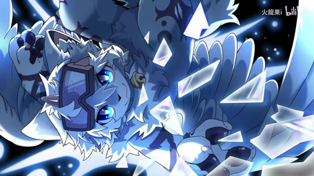 anthro bell bell_collar black_pawpads blue_body blue_eyes blue_fur collar eyewear eyewear_on_head feathered_wings feathers fur goggles goggles_on_head looking_at_viewer male music pawpads solo white_body white_fur wings hlg7777 bilibili mythology dragon furred_dragon furred_scalie mythological_creature mythological_scalie scalie 16:9 2025 2d_animation animated hi_res motion_tweening short_playtime sound video watermark widescreen
