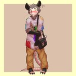 ambiguous_gender anthro blush clothed clothing fur hair shy simple_background smile solo tonydapig american_opossum mammal marsupial 1:1 absurd_res digital_media_(artwork) hi_res