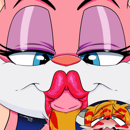 age_difference anthro duo eyeshadow fellatio female genitals huge_lips kiss_mark kiss_mark_covered kissing kissing_pov lips lipstick lipstick_fetish makeup male male/female older_female oral penile penis penis_kissing red_lips red_lipstick sex younger_male conditional_dnp digitaldomain123 sega sonic_the_hedgehog_(series) tiny_toon_adventures warner_brothers babs_bunny miles_prower canid canine fox lagomorph leporid mammal rabbit 1:1 2023 dated hi_res