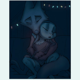 ambiguous_anthro ambiguous_gender anthro bandage bottomwear clothed clothed_anthro clothing duo eyes_closed female fur male male/female male_anthro shorts string_lights samur_shalem disney zootopia judy_hopps nick_wilde canid canine european_rabbit fox lagomorph leporid mammal oryctolagus rabbit red_fox true_fox 1:1 animated digital_drawing_(artwork) digital_media_(artwork)