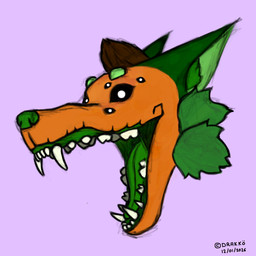 anthro black_sclera food for_a_head fruit male multi_eye open_mouth orange_body orange_skin plant pumpkin pumpkin_head solo white_eyes drakko_pumpkin_(artist) drakko_pumpkin_(character) food_creature object_head 1:1 hi_res