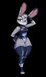 anthro badge breasts clothing female fur gesture grey_body grey_fur legwear leotard pear-shaped_figure purple_eyes salute small_breasts solo thick_thighs thigh_highs uniform wide_hipped_female wide_hips jdwalkrat disney zootopia judy_hopps lagomorph leporid mammal rabbit absurd_res alpha_channel hi_res