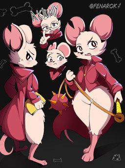 3_toes anthro barefoot big_ears book buckteeth eyewear featureless_crotch feet female fur glasses holding_book holding_object holding_whip longcoat nerd notched_ear paws plantigrade round_glasses solo tail teeth thick_thighs toes weapon whip white_body white_fur wide_hips fenarok mina_the_hollower nerd_emoji_(meme) yacht_club_games mina_(mina_the_hollower) mammal mouse murid murine rodent absurd_res hi_res sketch_page
