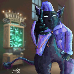 anthro beak biped black_body clothed clothing dark_body dark_fur fingers fur gesture hand_gesture hat headgear headwear humor looking_at_viewer male nightcap pajamas pillow simple_eyes sleepwear solo tail throwing topwear tossing maxwell_longtail deadlock_(game) eminem_throw mythology valve valve_corporation rem_(deadlock) avian chimera dream_creature gryphon mythological_avian mythological_creature absurd_res digital_media_(artwork) hi_res meme