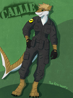 5_fingers 5_toes anthro bottomwear breasts claws clothing digitigrade feet female fingers green_eyes hair military military_jacket military_uniform pants patch_(fabric) pockets pose smile solo standing tail tan_body text toes uniform therealwolfy the_swan's_song callie_faraday_(fieldmarshalv22) aquatic fish requiem_shark shark tiger_shark absurd_res colored colored_sketch digital_drawing_(artwork) digital_media_(artwork) hi_res model_sheet shaded sketch