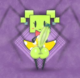 abstract_background balls big_balls big_penis black_arms black_eyes black_legs blush blush_stickers bow_tie clothing crossgender dress dress_pocket erection eyelashes featureless_legs ftg_crossgender fti_crossgender genitals glans green_balls green_body green_glans green_hair green_penis green_skin gynomorph gynomorph_humanoid hair hands_behind_back huge_balls huge_penis humanoid_genitalia humanoid_penis hyper hyper_balls hyper_genitalia hyper_penis intersex intersex_humanoid looking_at_viewer not_furry pattern_clothing pattern_dress penis pigtails purple_background red_blush red_bow_tie shadow simple_background smile solo spots spotted_clothing spotted_dress square_(anatomy) square_head standing yellow_clothing yellow_dress eldibujador501 mario_bros nintendo paper_mario mimi_(paper_mario) arachnid arthropod humanoid spider 2025 digital_media_(artwork) hi_res