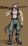 anthro blue_eyes boots claws clothing footwear fur gun kar98k male military muscular muscular_anthro muscular_male ranged_weapon rifle shoes simple_background soldier solo uniform warrior weapon odachin wehrmacht hauptmann_meade canid canine canis domestic_dog german_shepherd herding_dog mammal pastoral_dog 5:8 hi_res