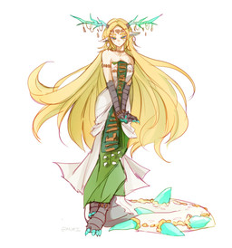 alternate_form animal_ears antlers big_tail biped blonde_eyebrows blonde_eyelashes blonde_hair claws clothed clothed_female clothed_humanoid clothing countershade_tail countershading crystal eyebrows eyelashes female female_humanoid front_view grey_body grey_scales hair horn humanoidized long_hair long_tail looking_at_viewer pointy_ears pupils purple_sclera scales simple_background solo tail tan_body tan_skin teal_claws teal_eyes white_background white_body white_scales vvmorivv mythology nintendo tears_of_the_kingdom the_legend_of_zelda light_dragon_(totk) princess_zelda animal_humanoid dragon dragon_humanoid humanoid hybrid hylian mythological_creature mythological_scalie scalie wingless_dragon 2025 digital_drawing_(artwork) digital_media_(artwork) full-length_portrait hi_res portrait signature