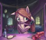 blue_eyes brush female feral fur hair inside pink_body pink_fur pink_hair solo ruffu friendship_is_magic hasbro my_little_pony pinkamena_(mlp) pinkie_pie_(mlp) earth_pony equid equine horse mammal pony 2012