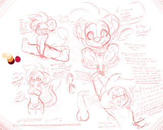anthro barefoot bdsm bondage bound clothing eyes_closed feet genitals half-closed_eyes laugh male narrowed_eyes nude penis smile solo stripes text kemotobi naiya_(kemotobi) felid lion mammal pantherine 2014 5:4 english_text hi_res model_sheet sketch