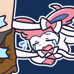 ambiguous_gender blue_body blue_fur bodily_fluids crying feral feral_focus fur open_mouth outline paws pink_body pink_fur quadruped solo_focus tears tongue white_body white_fur white_outline endwl nintendo pokemon eeveelution generation_6_pokemon human mammal pokemon_(species) sylveon 1:1 2023 alpha_channel digital_media_(artwork) low_res reaction_image unavailable_at_source