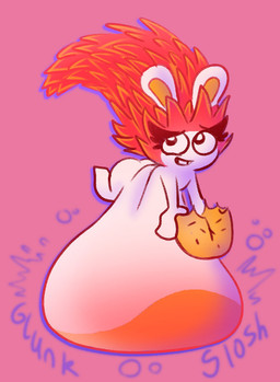 anthro belly bent_leg big_belly big_butt black_eyes bloated buckteeth butt eyelashes female female_anthro flying food fur hair holding_food holding_object huge_belly hyper hyper_belly leaf leaf_hair long_ears long_hair looking_up mitten_hands multicolored_hair noseless nude nude_anthro nude_female open_mouth open_smile orange_body orange_hair orange_inner_ear orange_skin pink_background plant plant_hair pseudo_hair red_hair simple_background sloshing_belly smile solo straight_arms teeth two_tone_hair white_body white_fur octoguy mario_bros mario_plus_rabbids_sparks_of_hope nintendo raving_rabbids rayman_(series) ubisoft dryad_(mario_plus_rabbids) dryad hybrid lagomorph mammal rabbid 2023 colored crossover digital_drawing_(artwork) digital_media_(artwork) english_description shaded soft_shading