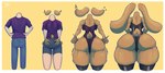 anthro back_boob basic_sequence big_breasts big_butt bikini black_clothing black_leotard breast_growth breasts brown_body brown_fur butt butt_expansion butt_grab clothed clothing expansion faceless_anthro faceless_character faceless_female faceless_male female four_frame_sequence fur gender_transformation growth hand_on_butt hip_expansion huge_butt huge_thighs hyper hyper_butt legwear leotard linear_sequence looking_at_viewer male mtf_transformation rear_view skindentation small_waist solo swimwear thick_thighs thigh_expansion thigh_highs transformation transformation_sequence transformed_clothing two-piece_swimsuit voluptuous_female wide_hips dreamerknight human lagomorph leporid mammal rabbit 2024 digital_media_(artwork) hi_res