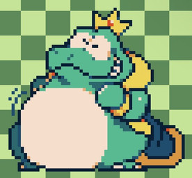 anthro cloak cloak_only clothed clothing crown crown_only headgear headgear_only male mostly_nude nude overweight overweight_anthro overweight_male partially_clothed solo killer_outlet mario_bros nintendo wart_(mario) amphibian frog