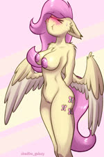 anthro areola big_breasts blush blushing_profusely bodily_fluids bouncing_breasts breasts butt cutie_mark embarrassed eyes_closed feathered_wings feathers female fur genitals hair navel nipples nude pink_hair pussy simple_background solo sweat tail wings yellow_body shad0w-galaxy friendship_is_magic hasbro my_little_pony mythology fluttershy_(mlp) equid equine mammal mythological_creature mythological_equine pegasus 2:3 absurd_res animated digital_media_(artwork) hi_res no_sound short_playtime webm