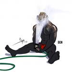 5_toes anthro barefoot biceps biped bottomwear brown_hair clothed clothing eyes_closed feet front_view fur grey_body grey_fur hair holding_object hose humanoid_feet male muscular muscular_anthro muscular_male navel pecs plantigrade red_bottomwear red_clothing short_hair simple_background sitting soles solo speedo swimwear toes topless water wet white_background bgn mendo_(bgn) california_sea_lion mammal marine pinniped sea_lion 1:1 2016 digital_media_(artwork) signature