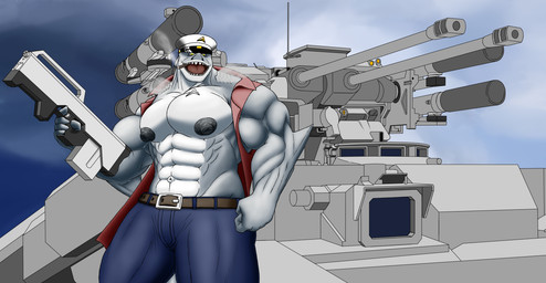 2017 abs areola belt biceps big_areola captain_razorshard cigarillo clothed clothing digital_media_(artwork) dragonkingi erect_nipples fin fish gills gun hat hi_res jeans male marine muscular muscular_male navel nipples pants partially_clothed pecs ranged_weapon scar shark sharp_teeth smoke smoking solo tank teeth triceps vehicle weapon yellow_eyes
Rating: Questionable
Score: 0
User: Neferpitou
Date: July 27, 2017 2017 abs areola belt biceps big_areola captain_razorshard cigarillo clothed clothing digital_media_(artwork) dragonkingi erect_nipples fin fish gills gun hat hi_res jeans male marine muscular muscular_male navel nipples pants partially_clothed pecs ranged_weapon scar shark sharp_teeth smoke smoking solo tank teeth triceps vehicle weapon yellow_eyes
Rating: Questionable
Score: 0
User: Neferpitou
Date: July 27, 2017