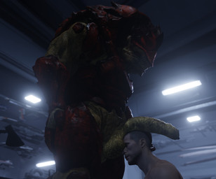 4_balls animal_genitalia animal_penis balls balls_on_face big_balls big_penis body_worship duo erection foreskin genitals huge_penis humanoid_genitalia humanoid_penis inside interspecies lamp male male/male multi_balls multi_genitalia muscular muscular_male musk not_furry nude open_mouth penile penis penis_on_face penis_on_head sex thick_penis cheap-wazoo bioware electronic_arts mass_effect commander_shepard urdnot_wrex alien human humanoid krogan mammal 3d_(artwork) absurd_res digital_media_(artwork) hi_res
