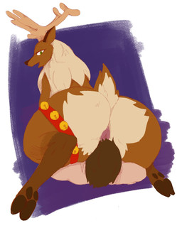 abstract_background antlers anus bell bestiality big_butt brown_body brown_fur brown_hair butt cloven_hooves dominant dominant_female dominant_feral duo eyelashes faceless_character faceless_human faceless_male facesitting female female_facesitting_male female_feral female_on_top feral feral_on_top fur green_eyes hair hooves horn human_on_feral interspecies light_body light_skin looking_at_another looking_at_partner looking_back looking_back_at_another looking_back_at_partner lying male male_human on_back on_top open_mouth rear_view short_tail simple_background sitting sitting_on_another submissive submissive_human submissive_male tail tan_body tan_fur unguligrade actionbastardvirginblstr deer human mammal new_world_deer reindeer colored digital_media_(artwork) hi_res