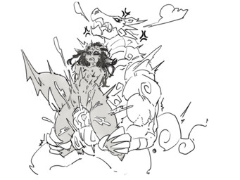 abdominal_bulge alternate_form angry angry_sex anthro anthro_penetrating anthro_penetrating_humanoid balls big_balls big_penis biped black_sclera blush blush_lines bodily_fluids bouncing_breasts breasts breath chair_position clenched_teeth cross-popping_vein cum_explosion deep_penetration dominant dominant_male dreadlocks drooling emanata erection extreme_penetration eye_roll female female_penetrated forehead_gem from_behind_position gem genitals hands_behind_back horn huge_penis humanoid_on_anthro humanoid_penetrated larger_anthro larger_dom larger_male leg_pull male male/female male_dominating_female male_penetrating male_penetrating_female muscular muscular_male navel nipples open_mouth painful_penetration painful_vaginal penetration penile penile_penetration penis penis_in_vagina questionable_consent ridiculous_fit rough_sex saliva saliva_string sex size_difference smaller_female smaller_humanoid smaller_penetrated stretched_vagina sweat tail teeth thick_tail vaginal vaginal_penetration vein veiny_penis wide_hips seb_mujinn mythology mujinn animal_humanoid dragon dragon_humanoid horned_humanoid humanoid mythological_creature mythological_scalie scalie tailed_humanoid wingless_dragon 2025 4:3 absurd_res hi_res