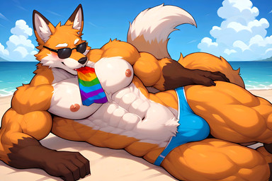 male canid canine fox mammal 3:2 absurd_res hi_res