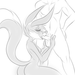 anthro ball_fondling balls breasts butt canine erection faceless_male fellatio female fox fur human human_on_anthro interspecies male mammal monochrome nude oral oral_sex penis plain_background sex straight tongue uncolored
Rating: Explicit
Score: 3
User: KiteHaseoTokio
Date: April 03, 2014