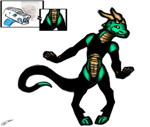 anthro armwear bottomwear clothed clothing crop_top featureless_chest female feral head_tilt horn legwear looking_at_another looking_at_viewer male navel pigeon_toed scales shirt short short_stack simple_background sleeves smile solo spikes spikes_(anatomy) spreading standing tail tail_sock tan_body thigh_highs topwear fancypenguin32 mythology neuron_activation ika_(fancypenguin32) ipe_(fancypenguin32) dragon dwarf_dragon ebb_(race) kobold mythological_creature mythological_scalie reptile scalie absurd_res digital_media_(artwork) hi_res meme