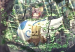 detailed_background duo female forest nature outside plant tree vehicle wood unknown_artist disgaea makai_kingdom nippon_ichi_software deathsaber animal_humanoid canid canid_humanoid canine canine_humanoid canis demon dog_humanoid domestic_dog elemental_creature flora_fauna humanoid mammal mammal_humanoid