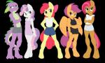 2013 absurd_res accessory alpha_channel amber_eyes ambris anthro anthrofied apple_bloom_(mlp) babs_seed_(mlp) black_bra black_clothing black_panties black_underwear blush bottomwear bow_(feature) bow_accessory bow_ribbon boxer_briefs boy_shorts bra chart clothed clothing crossed_arms cutie_mark_crusaders_(mlp) dragon earth_pony equid equine fangs feathered_wings feathers female freckles friendship_is_magic gray-gold green_eyes group hair hair_accessory hair_bow hair_ribbon hasbro height_chart hi_res horn horse male mammal midriff multicolored_hair my_little_pony mythological_creature mythological_equine mythological_scalie mythology navel nightgown orange_body orange_feathers panties pegasus pink_hair pony pupils purple_hair red_hair ribbons scalie scootaloo_(mlp) shirt shorts simple_background size_chart slit_pupils spike_(mlp) standing sweetie_belle_(mlp) tail tank_top teeth topwear training_bra transparent_background two_tone_hair underwear underwear_only unicorn wings