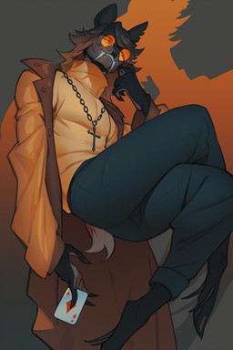 5_fingers anthro biped bottomwear brown_body brown_fur brown_hair brown_tail claws clothed clothed_anthro clothed_male clothing ear_piercing eyewear finger_claws fingers front_view fully_clothed fully_clothed_anthro fully_clothed_male fur glasses hair jacket looking_at_viewer male pants piercing sitting solo tail teeth topwear okithau deer mammal 2025 2:3 digital_drawing_(artwork) digital_media_(artwork) hi_res