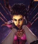 areola big_breasts breasts duo exoskeleton female first_person_view holding_face kneeling lips looking_away male male/female nipples nude thick_lips wings smitty34 blizzard_entertainment starcraft sarah_kerrigan alien human humanoid mammal zerg 3d_(artwork) absurd_res digital_media_(artwork) hi_res