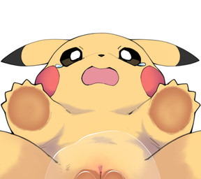 5_fingers against_surface black_nose bodily_fluids female feral fingers genital_fluids genitals low-angle_view on_glass open_mouth simple_background solo tears vaginal_fluids vulva wet yellow_body honeyu nintendo pokemon generation_1_pokemon pikachu pokemon_(species) full_version_at_paywall hi_res