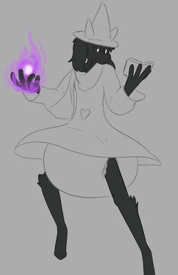 2_horns anthro big_diaper black_body black_fur book clean_diaper clothed clothing diaper eyewear floppy_ears fur glasses hat headgear headwear horn long_ears magic magic_user male robe robe_lift scarf solo spellbook wearing_diaper witch_hat crybabybluberry deltarune undertale_(series) ralsei bovid caprine darkner goat mammal
