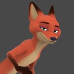 anthro brown_body brown_fur close-up dipstick_ears ear_markings fur gloves_(marking) green_eyes looking_at_viewer male markings multicolored_ears nude orange_body orange_fur smile solo rayverak disney zootopia nick_wilde canid canine fox mammal red_fox true_fox 1:1 3d_(artwork) digital_media_(artwork)