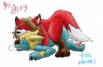 all_fours anal doggystyle duo eyes_closed feral from_behind_position male male/male male_on_bottom male_on_top male_penetrated male_penetrating male_penetrating_male nude on_bottom on_top pawpads paws penetration sex sploot umpherio nintendo pokemon alfred_(umpherio) manny_raibolt canid canine fox generation_3_pokemon mammal manectric pokemon_(species) red_fox true_fox